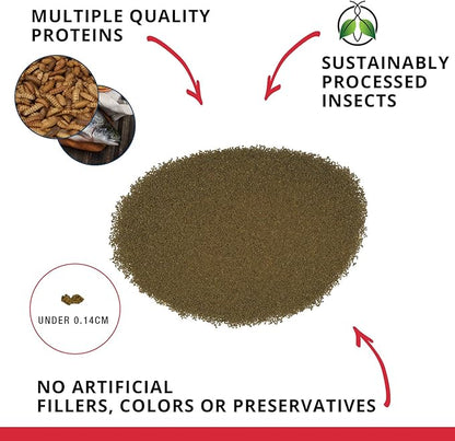 Fluval Bug Bites Fish Food for Shrimp, Granules for Small to Medium Sized Fish, 1.06 oz., A6931, Brown