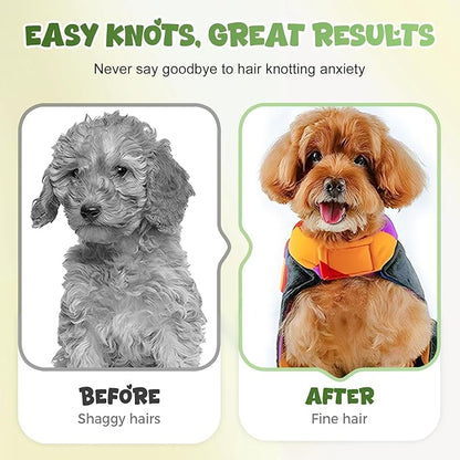 Double-Sided Pet Grooming Brush for Dogs and Cats, 2026 New Dog Deshedding Brush, Dematting Comb Removes Tangles Knots and Loose Fur, Ergonomic Pet Grooming Tool (Red*2)
