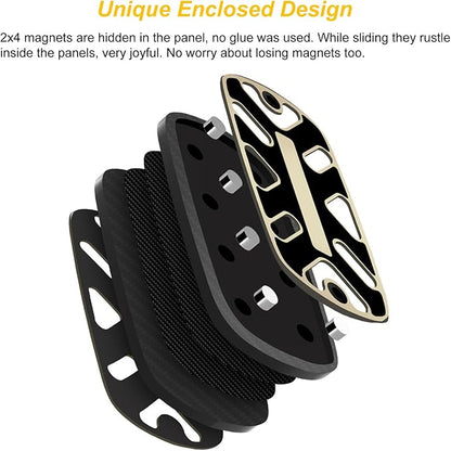 DjuiinoStar Silent Fidget Slider, CNC Machined Push Slider, Big&Lightweight