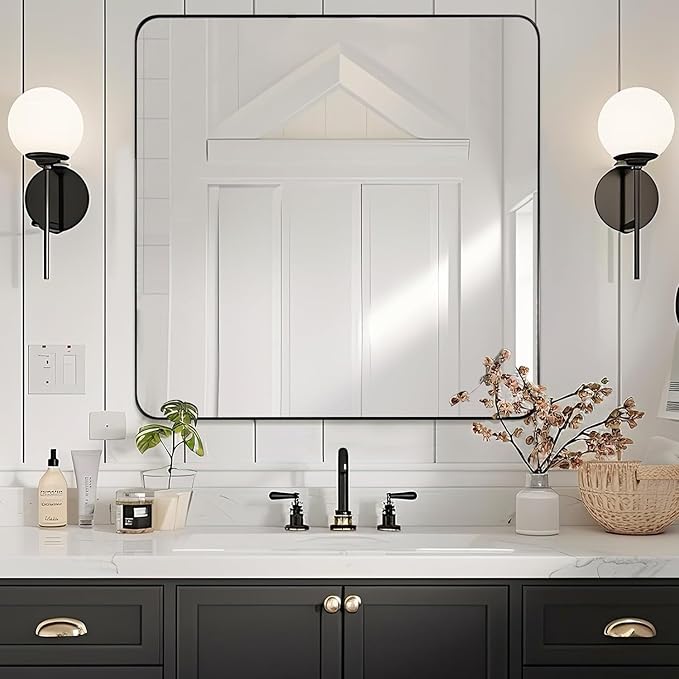 ANDY STAR Black Bathroom Mirrors