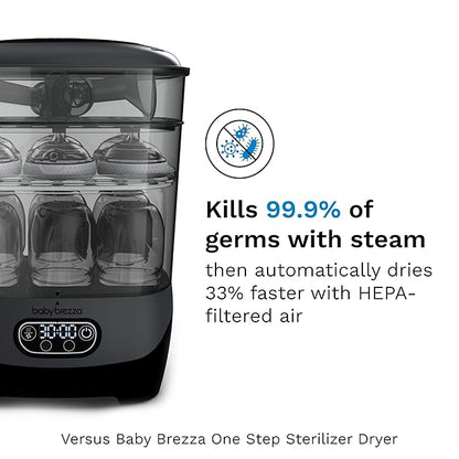 Baby Brezza Bottle Sterilizer and Dryer Advanced – 33% Faster