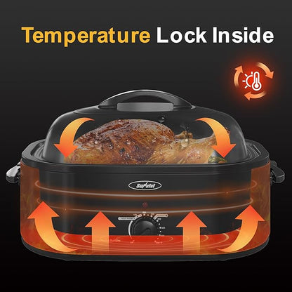 Sunvivi 22lb 18-Quart Roaster Oven, Electric Roaster Oven