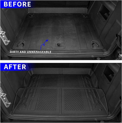 Rongtaod Cargo Mat Compatible with 2021-2025 2026 Ford Bronco 4 Door Trunk Mat Cargo Mat Cargo Liner All Weather Trunk Liner 2025 Bronco Accessories (Trunk Mat)