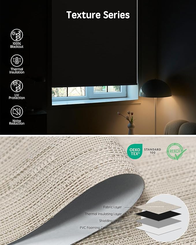 Yoolax Motorized Blinds with Remote, Smart Blinds