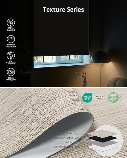 Yoolax Motorized Blinds with Remote, Smart Blinds