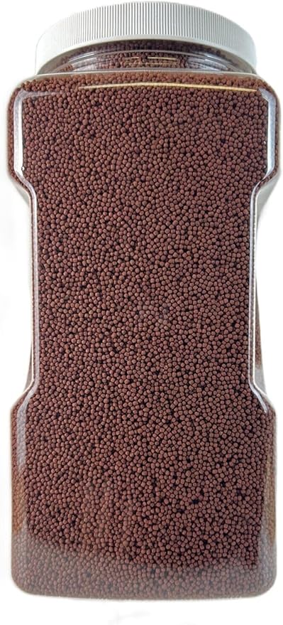 Aquatic Foods Inc. Tropical Fish 1mm - 1/32" Floating 40% Protein Pellets for Discus, Cichlids, Bettas, Guppies, Tetras, Live Bearers, Baby Koi, Smaller Tropical and Pond Fish...WL 1-lb 8oz Med Jar