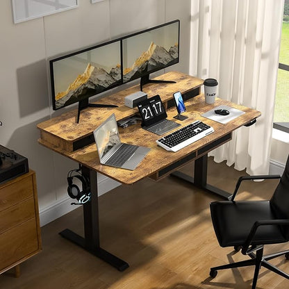 55 * 30 Inches Electric Standing Widened Desk Adjustable Height