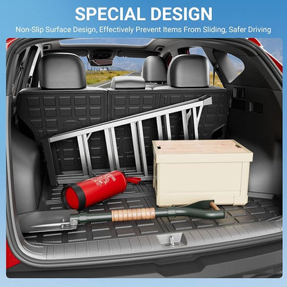 Xipoo Cargo Liner Compatible with 2022-2026 Tucson Cargo Liner Backrest Mat TPE Back Seat Protector Replacement for 2022 2023 2024 2025 2026 Tucson Accessories (Rear Trunk Mat+Rear Backrest Mat)