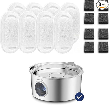 Filters for PawsPik Stainless Steel Dog Water Fountain, 1.8-Gal