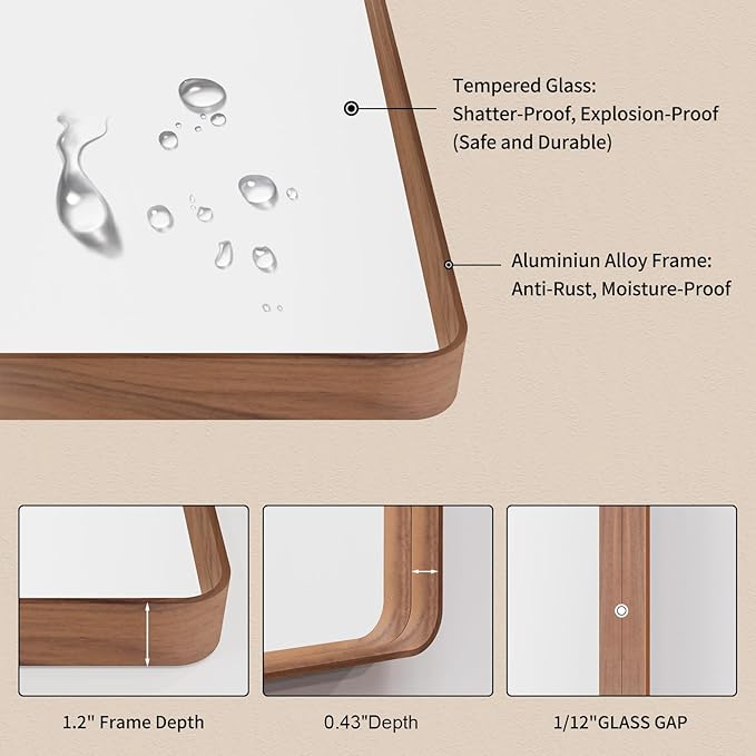 LOAAO 72X36 Inch Bathroom Mirror