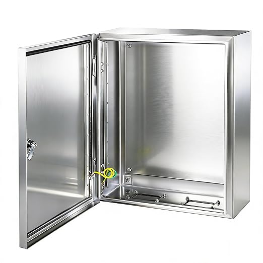 Electrical Enclosure 16x16x8, 304 Stainless Steel Enclosure IP66 Waterproof and