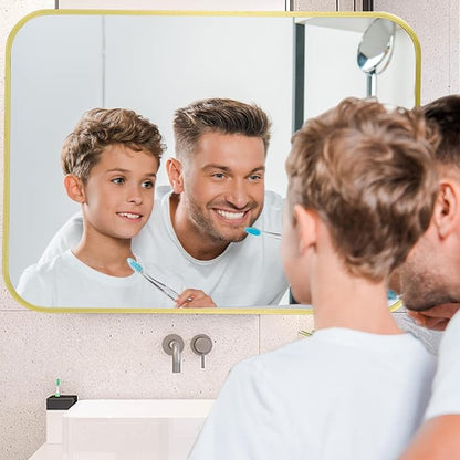 20x30 Inch Gold Mirror, Framed Rectangle Mirror