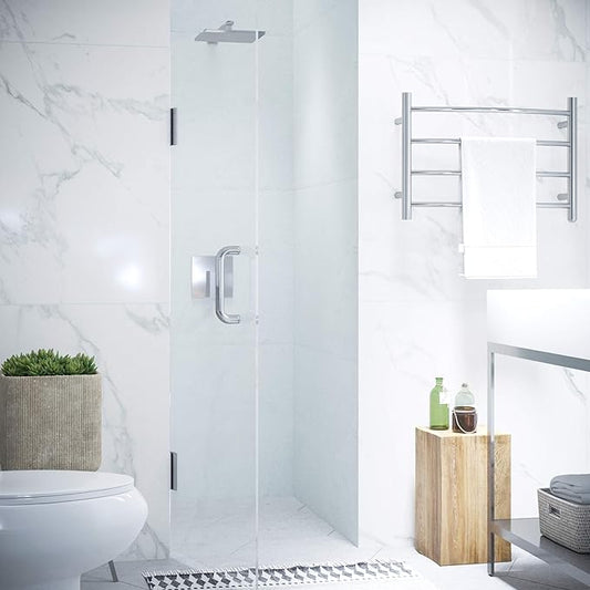 ANZZI 72" x 30" Frameless Shower Door in Polished Chrome, Water Repellent Glass