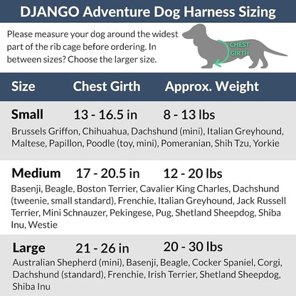 Adventure Dog Harness - Stylish and Durable Large Dog Harness for Outdoor Adventures and Everyday Wear - Forest Green Neoprene Adjustable Harness for Dogs with Reflective Piping & Brass D-Ring