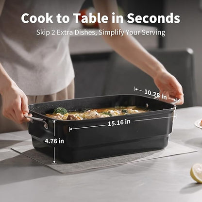 N21NA Pro Slow Cooker 10 Quart, 8-in-1 Programmable PFOA-Free Ceramic Coated