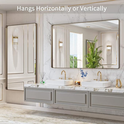 LOAAO 60”X36” Bronze Bathroom Mirrors
