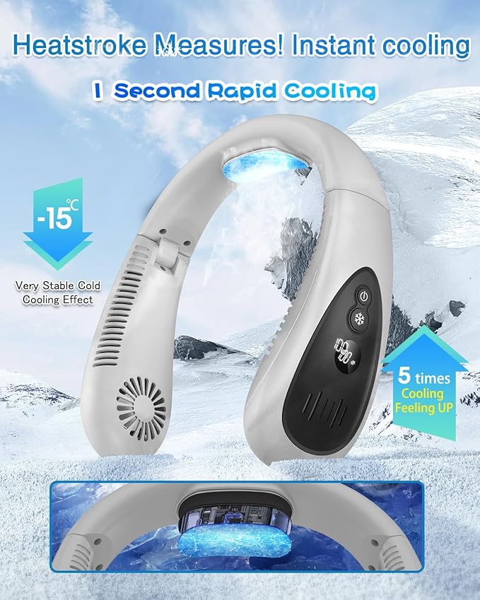 GAITIR Neck Air Conditioner, Portable Neck Fan
