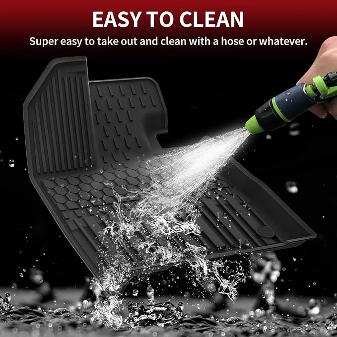 LASFIT Floor Mats for Toyota Sienna 7 seats 2021-2026 (Only for 7 Seat & Not Fit 2025 2026 Platinum Edition) All Weather TPE Custom Fit Floor Liner for Toyota 7 passenger Front and Rear Car Mat, Black