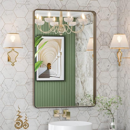 LOAAO 24”X32” Bronze Bathroom Mirrors
