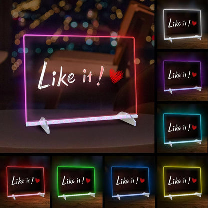 Led Drawing Board for Kids, LED Note Board with Colors,Doodle Glow Drawing Board, 13.7"X10" 6 Modes & 8 Colors, Light Up Drawing Board, Led Writing Board with Battery Pack for Home/Office/Decor