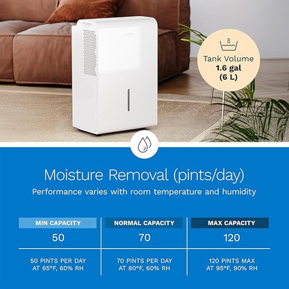 hOmeLabs Dehumidifier for Home, Basements