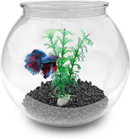 Newpol Mini Plastic Aquarium Fish Bowls (0.8Gallon / 3L)