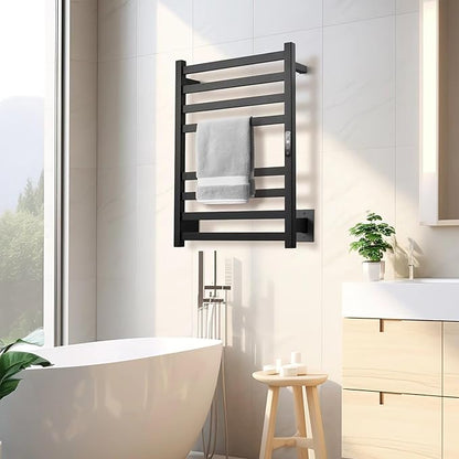 Towel Warmer Matte Black Heated Towel Rack