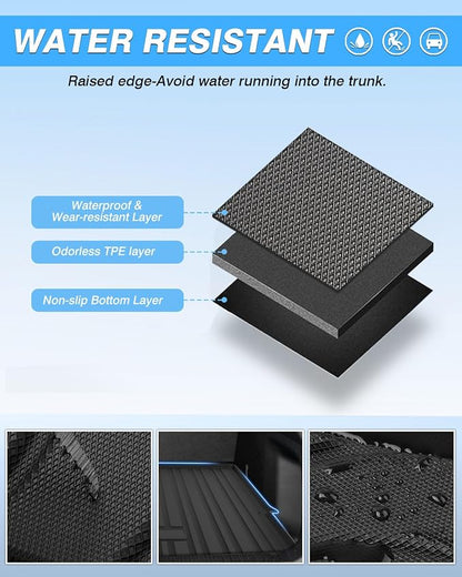 Powerty Cargo Mat Compatible with Mazda CX-50 2023 2024 2025 2026 Cargo Liner Rear Trunk Mat Cargo Tray All Weather TPO 3D Trunk Floor Mat Waterproof Protector CX50 Accessories