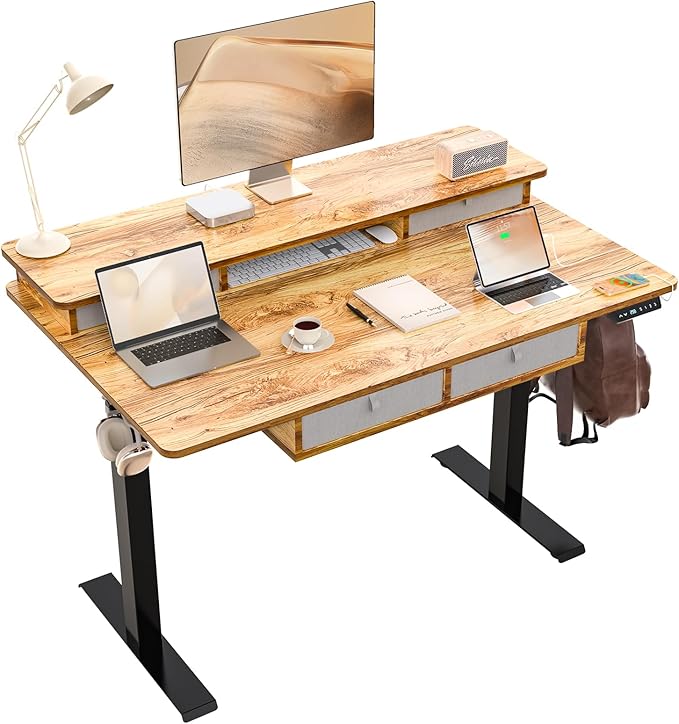 48 * 30 Inches Electric Standing Widened Desk Adjustable Height