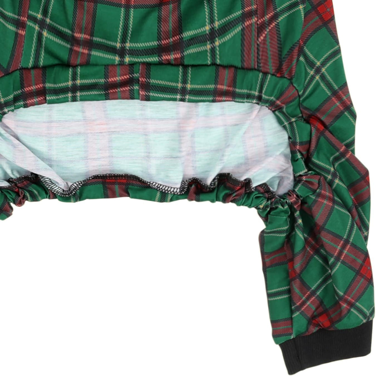 HDE Dog Pajamas One Piece Jammies Jumpsuit Pet Clothes Outfit Stretchy Lightweight Comfy Shirt Pjs for M-3XL Dogs Holiday Plaid - XL