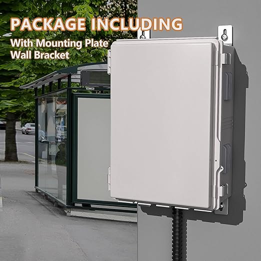 Electrical Junction Box, Ventilated Design, Cable Grommets, Indoor/Outdoor Use