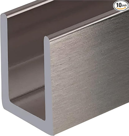 Brixwell SDCD38BN-CCP24-XCP10 Brushed Nickel 3/8" Fixed Panel Shower Door Deep