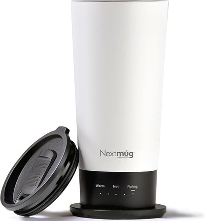 Nextmug Go - Temperature-Controlled, Self-Heating Travel Mug