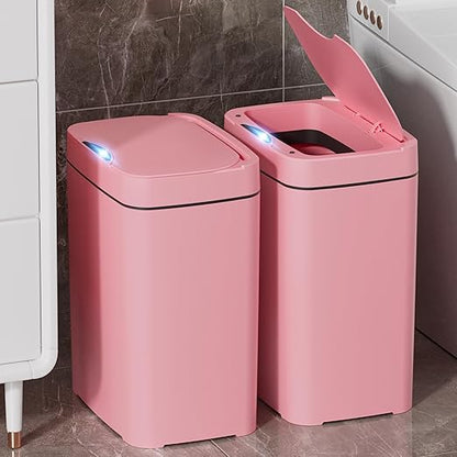 2 Pack 2.7 Gal Bathroom Trash Can
