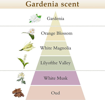 XEPTLE Reed Diffuser Set, 7.04 oz Creamy Gardenia Scent Diffuser