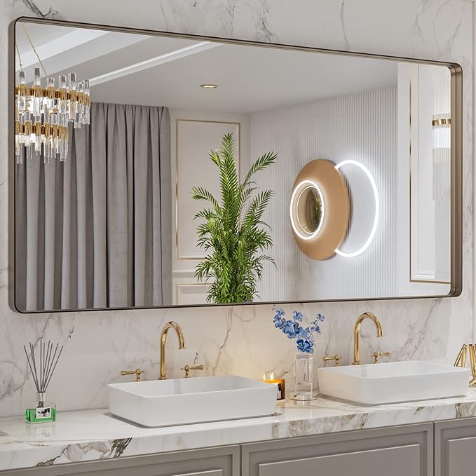 LOAAO 72”X36” Bronze Bathroom Mirrors