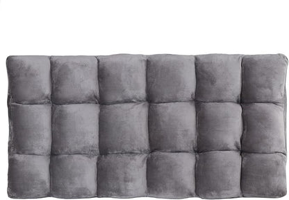 Epetlover 14-Position Adjustable Floor Gaming Chair Foldable Memory Foam Armless Sofa Seat Couch Recliner with Comfy Back Support for Working Meditation Reading, Grey