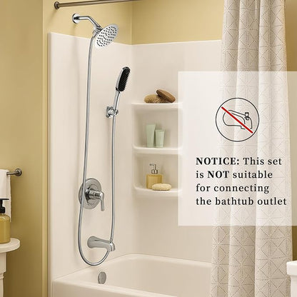 G-Promise 3 Mode Dog Shower Attachment with Pause Mode | High Pressure, Built-In Brush for Wash & Groom, Extra Long Hose, for Indoor & Outdoor Use