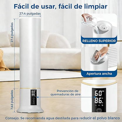 Humidifier Large Room, 2.4Gal Cool Mist Humidifiers