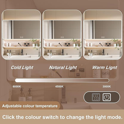 35x28 Inch Bathroom Mirror Cabinet