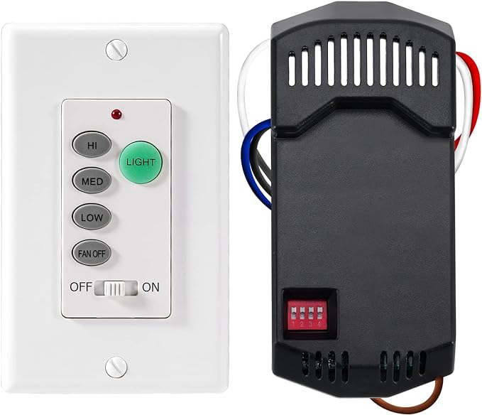 Humpptom Universal Ceiling Fan Remote Control, Ceiling Fan Wall Switch UC9050T