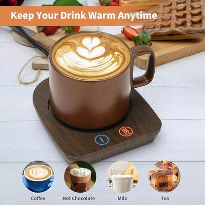 VOBAGA Imitation Wood Grain Coffee Cup Warmer & Mug Warmer