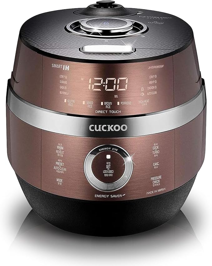 CUCKOO CRP-JHR1009F | 10-Cup Induction Heating Pressure Rice Cooker | 19 Menu