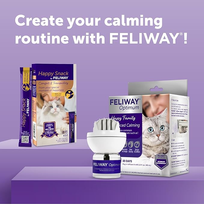 FELIWAY® Optimum 30 Day Cat Calming Plug In Pheromone Diffuser Starter Kit