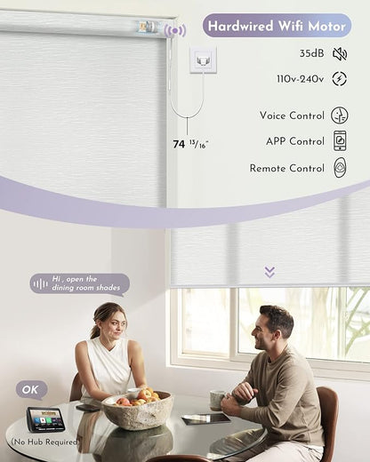 Graywind Motorized Light Filtering Shades Compatible