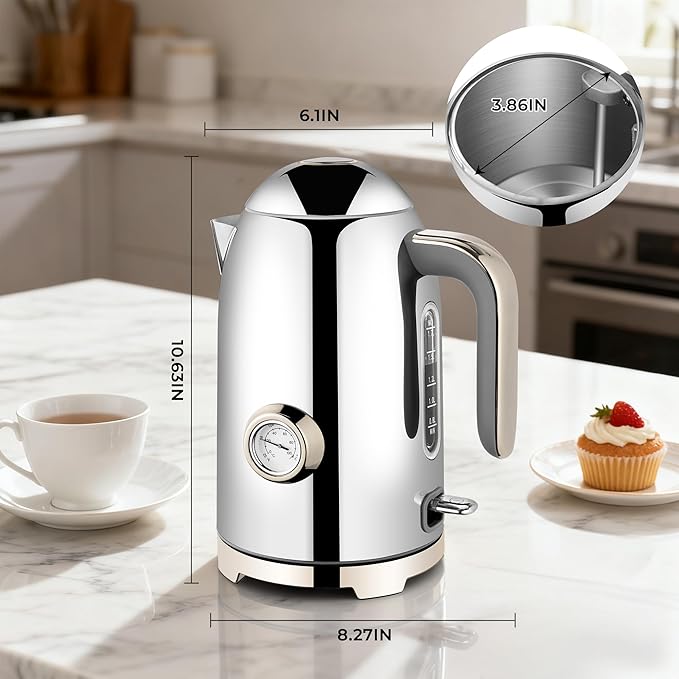 SUSTEAS Electric Kettle - 57oz Hot Tea Water Boiler