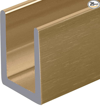 Brixwell SDCD38SB-CCP24-XCP25 Satin Brass 3/8" Fixed Panel Shower Door Deep