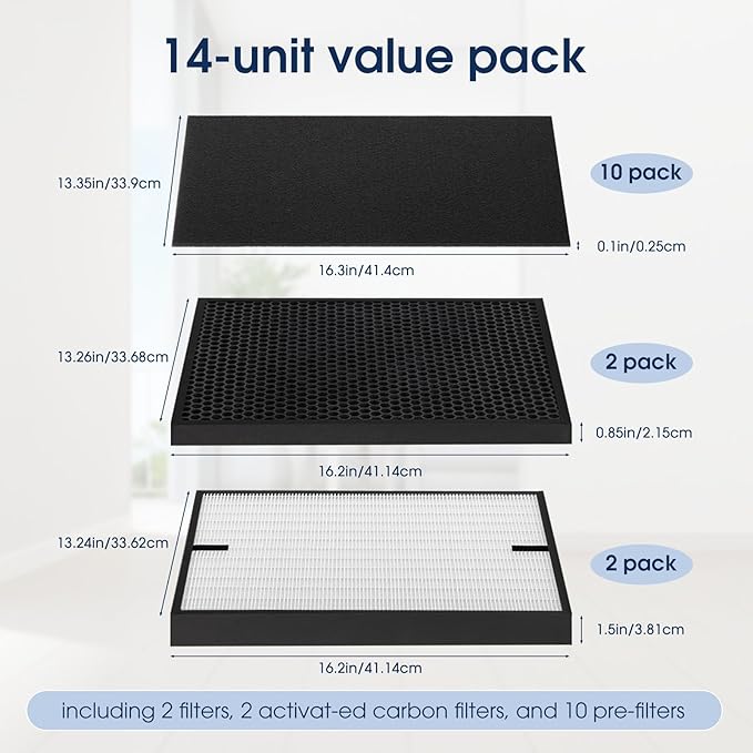3000 Air Replacement Filters, Compatible