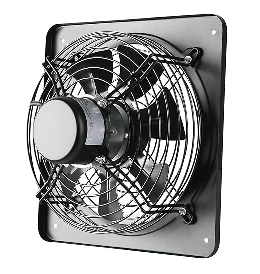 MEOZRI 16 Inch Window Exhaust Wall Mounted Ventilation Basement Extractor