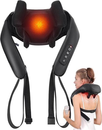 Shiatsu Back and Neck Massager, Cordless Shoulder Massager